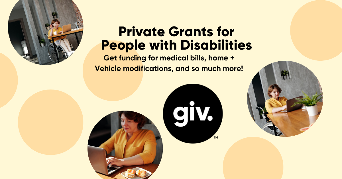 Private grants for people with disabilities