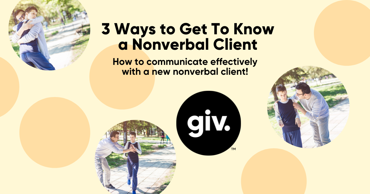 how to communicate with nonverbal person