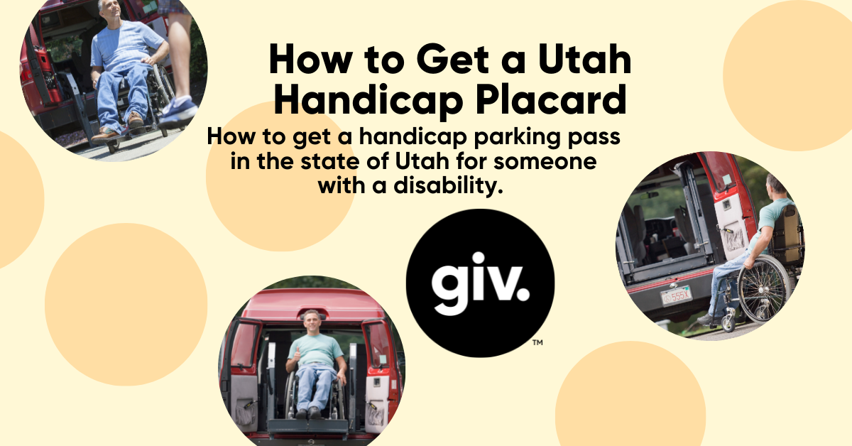 Utah Handicap Placard