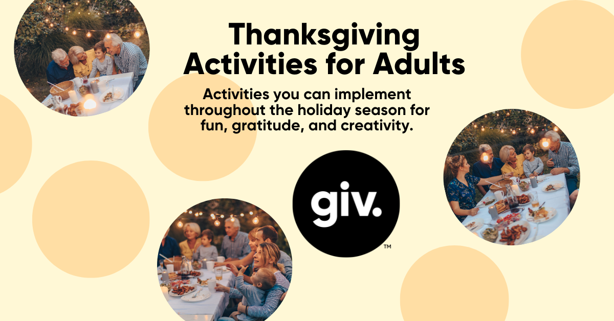 Thanksgiving Activities for Adults