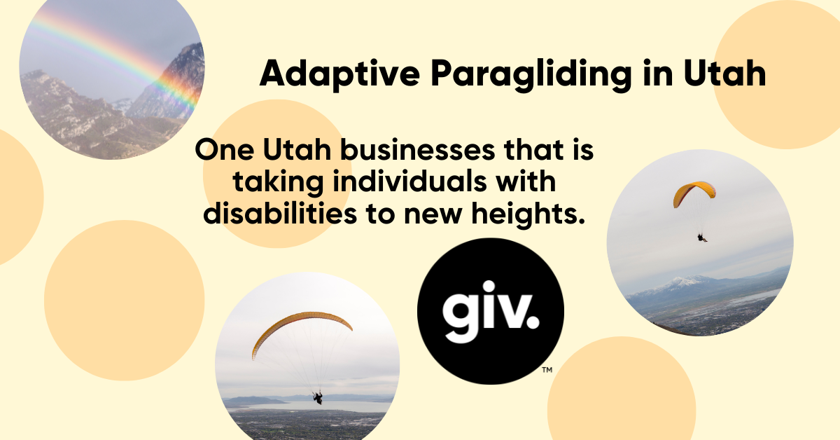 Adaptive Paragliding in Utah